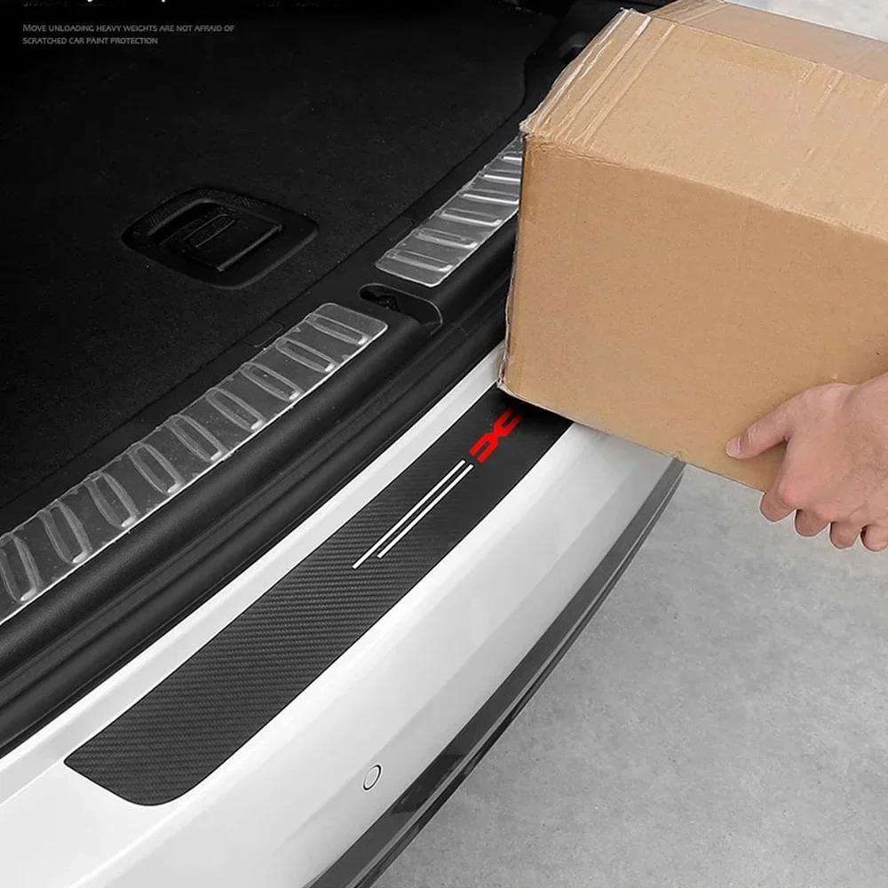 1Pc Car Rear Door Trunk Bumper Guard Protector Sticker for DACIA Spring Logan Duster Sandero Lodgy Bigster Stepway Dokker Jogger