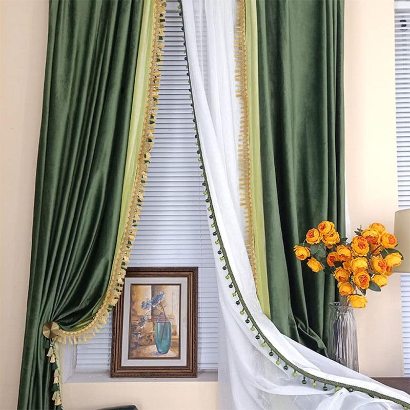 5 Yards Gold Silver Fringe Tassel Trim Polyester Fibre Fringe Lace Trim Ribbon Crafting Lace Sewing Trim for Curtain Clothes Ho