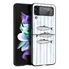 Чехол для Samsung Galaxy Z Flip 3 4 5 6 7 Складной Черный Корпус Для Samsung Z Flip4 Flip5 ПК Жесткая Крышка Sardines aquatic product