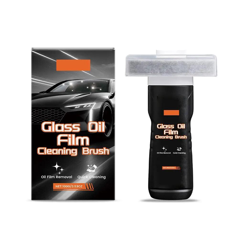 Glass Oil Film Cleaning Brush Removes Stubborn Oil Film For Car Side Window Rearview Mirror Quickly Cleans Without Damaging D3F3