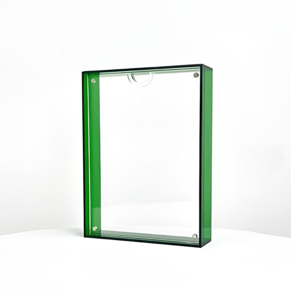 Colorful Photo Frame Box Translucent Photo Display Stand New Acrylic Photo Frame Tabletop Decor
