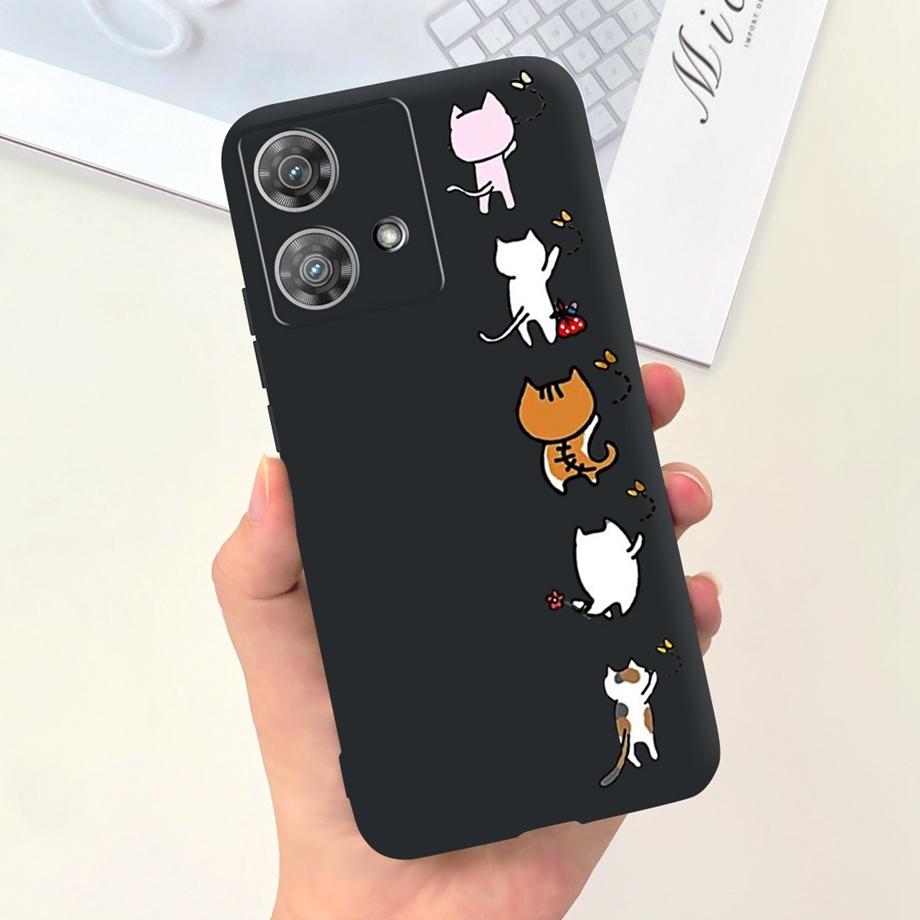 For Motorola Moto Edge 40 Neo 5G Case Cool Style Soft Silicone Rubber Anti-knock Phone Cover Cartoon Pattern Fundas Edge40 Neo