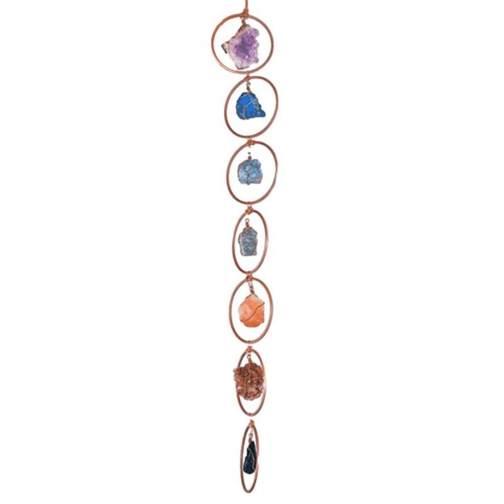Quality Home Decorations Crystal Hanging Ornament Gem Wind Chime Chakra Gemstones Gem Pendant
