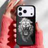 Чехол для телефона 'Свирепый Лев' для iPhone 17 16 15 14 13 Pro Max Задняя крышка для 12 11 Pro Coque