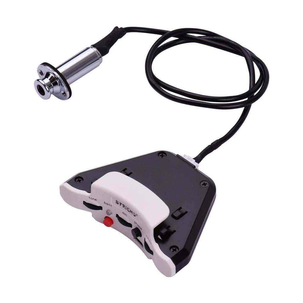 Звукосниматель для акустической гитары BFRIEND F9 Soundhole Piezo + Microphone Double Pickup Простая установка для