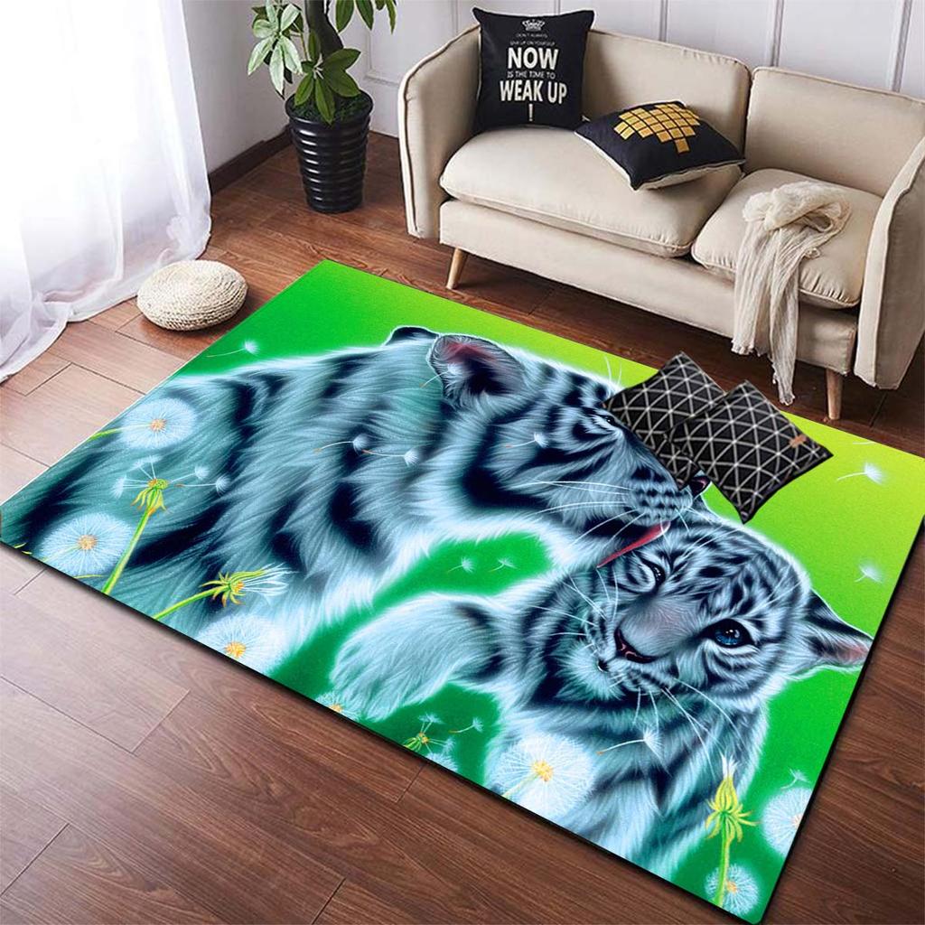 Ковры с принтом тигра, коврики с животными, напольные коврики, коврики и ковер для дома, гостиной, современный прямоугольный ковер