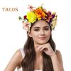 Имитация цветочного декора обруч для волос эластичный дизайн дорожная повязка на голову для вечеринки различные стили цветочный обруч для волос головной убор очаровательный аксессуар