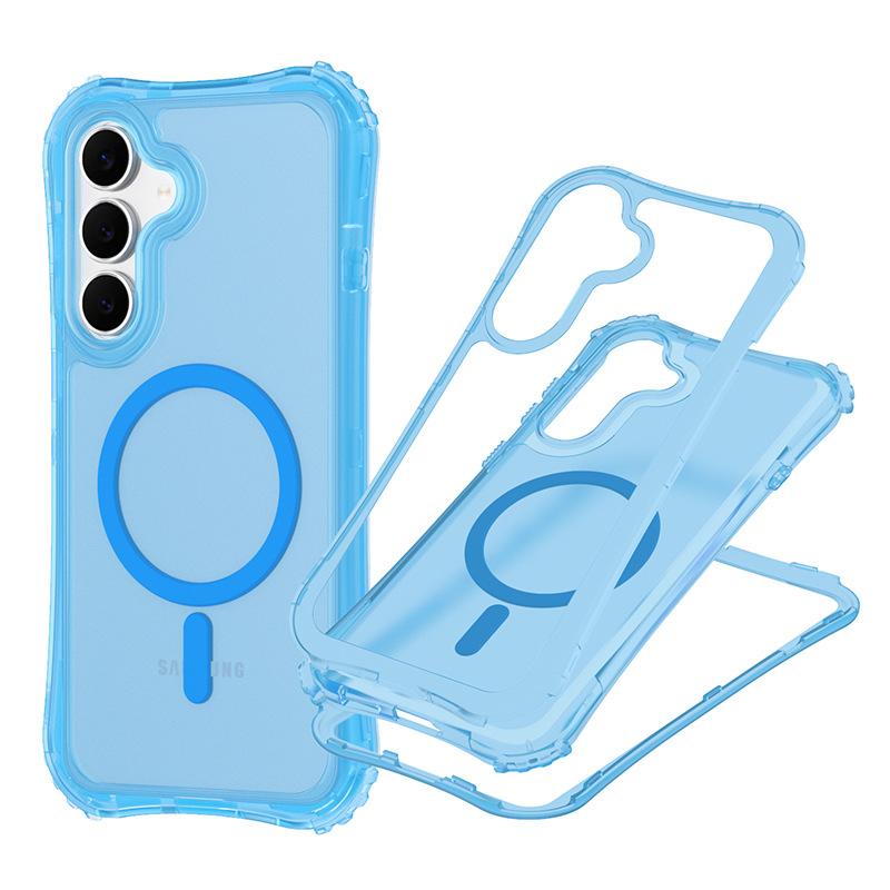 New Phone Case for Samsung S25FE Three in One Skin Sensitive Magnetic Phone Case