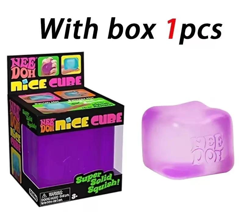 ### Nee Doh Nice Cube Супер-плотный Сквиши Игрушка для снятия стресса Мягкая сжимаемая Фиджет-игрушка Для офисной тревожности Дети Взрослые Подарки