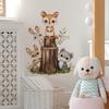 Cartoon Tree Stump Animal Combination Bedroom Living Room Entrance Hall Home Background Beautification Wall Stickers