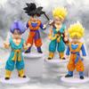 4 шт./комплект 18-20 см Средний размер Фигурка Dragon Ball Супер Сайян Сон Гоку Транкс Трункс Готен Фигурка Модель Куклы