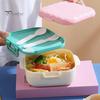 Ланч-бокс Bento Box с 3 отделениями, герметичный, 900 мл, контейнеры для еды, стаканчики для торта, для взрослых, детей, малышей