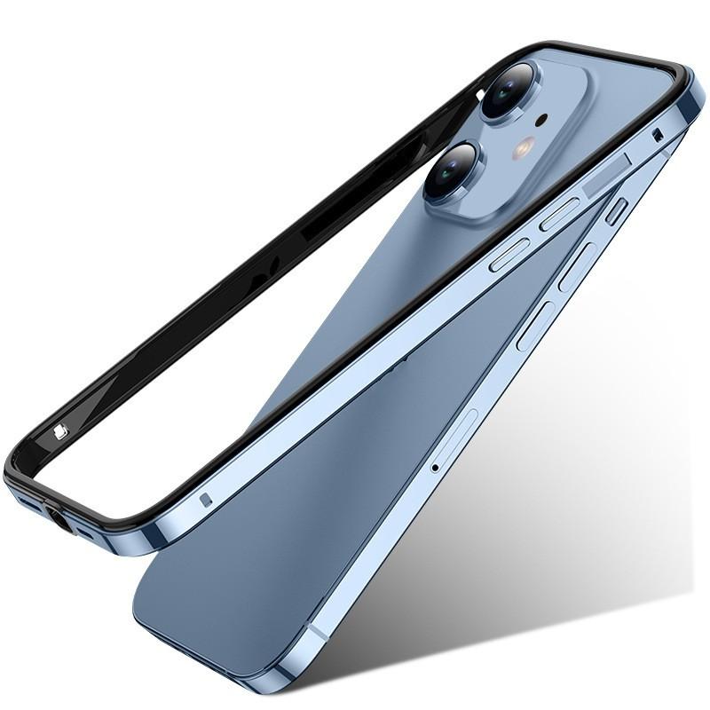 Aluminum Metal Silicone Hard Anti-knock Shockproof Frame Back Cover Bumper Case for iPhone 16 15 14 13 Pro Max Case