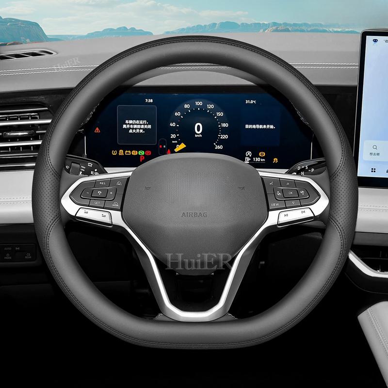 Новая D-образная оплетка на руль автомобиля, декоративные аксессуары, ультратонкая кожа, авто, противоскользящая, для Volkswagen Jetta VS8 2025 2026