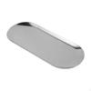 Decorative Vanity Tray Stainless Steel Oval Towel Napkin Bathroom Dish for Tea Small Item