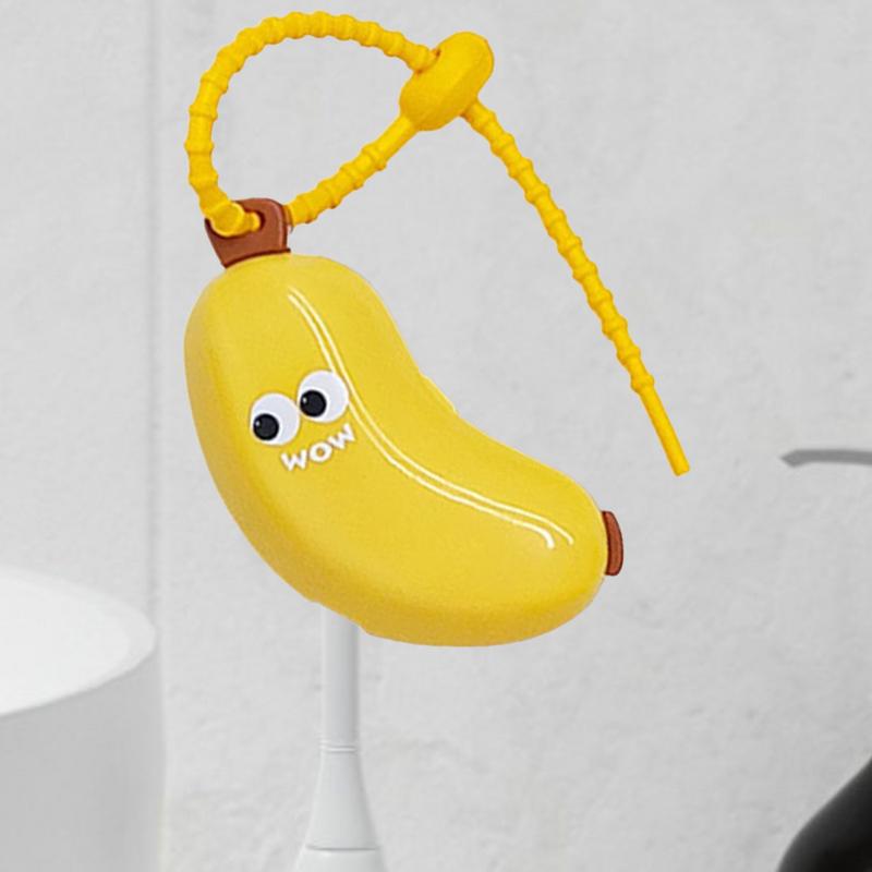 Toothbrush Covers For Travel Banana Shape Portable Toothbrush Protector Dustproof Containers For Family Women Youth Boys Girls