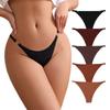 Three-ring Buckle European and American Low-rise Underwear Women's Thin Belt Sexy Seamless Sports Briefs