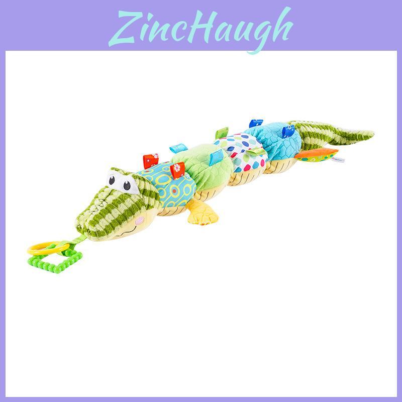 Soft Crocodile Fabric Baby Comforter And Visual Stimulus Toy For Infants And Early Crawlers