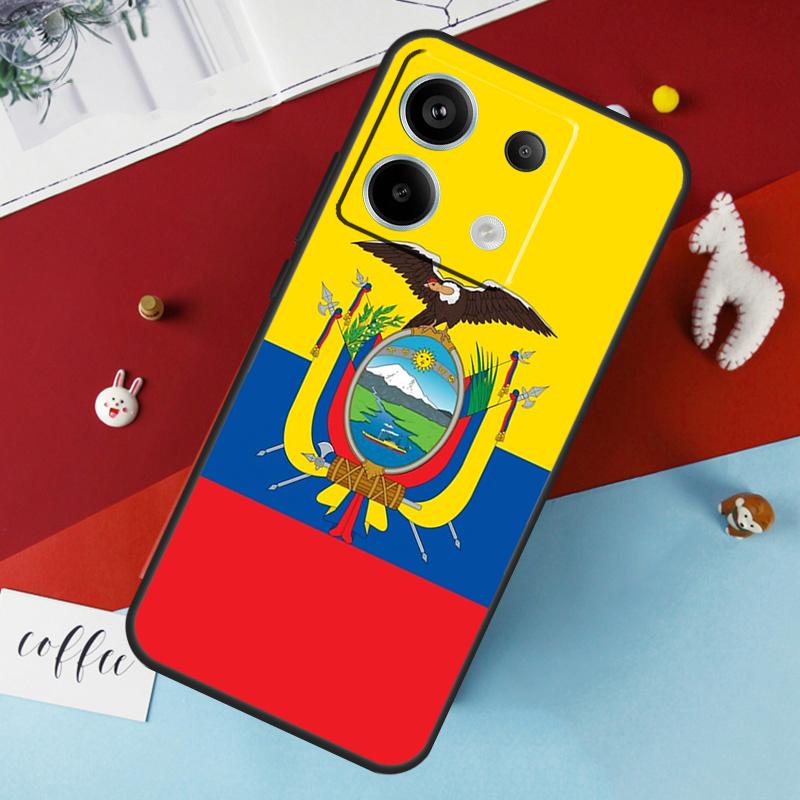 Чехол с флагом Эквадора для Xiaomi Redmi Note 13 12 10 8 9 11 Pro 12S 10S 11S Redmi 13C 10A 10C 9C 12C Cover