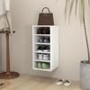 VidaXL Shoe Cabinet White 31.5x35x70 Cm Chipboard