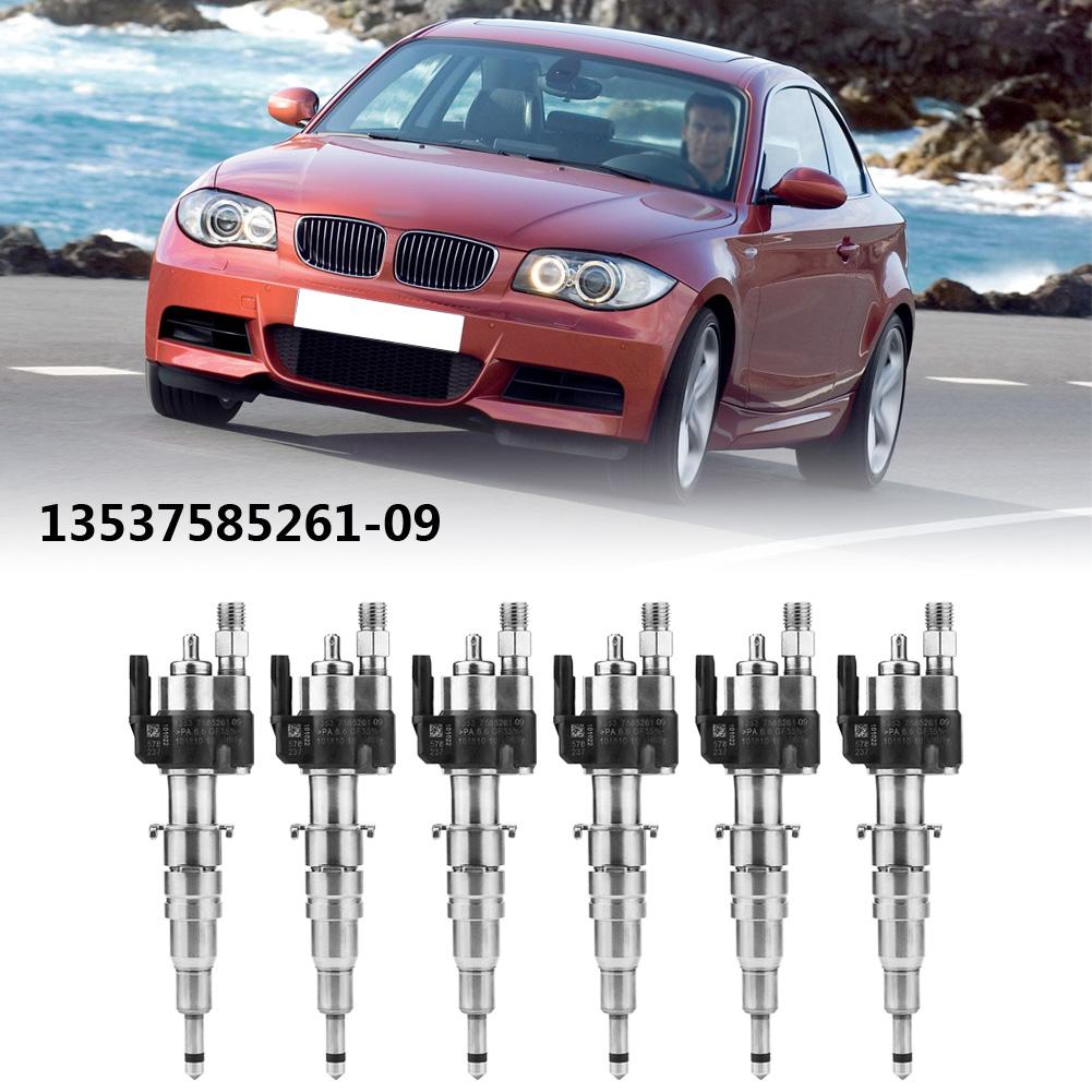 6Pcs Fuel Injector for BMW 135i 335i 535i 650i 740i 750i X6 13537585261 09