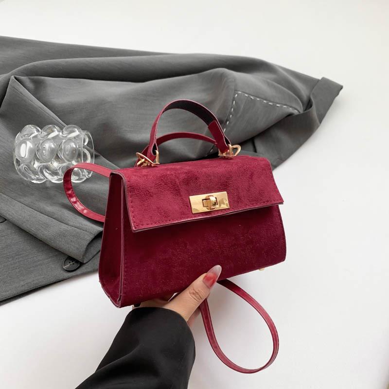 Fashion Messenger Bag, Simple Commuter Bag, Trendy Solid Color Shoulder Bag, Retro Small Square Bag.