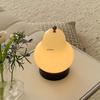 Vintage French Cream Pear Table Lamp: Portable Touch Night Light for Bedroom, Study, and Living Room with Charging Feature.