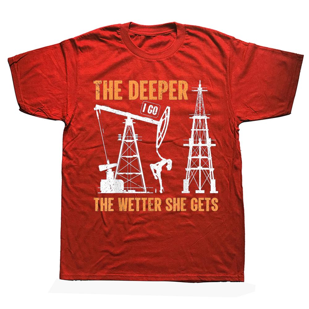 Новинка, футболки для нефтяников, буровых установок, образ жизни, уличная одежда, подарки на день рождения с короткими рукавами, летняя стильная футболка унисекс