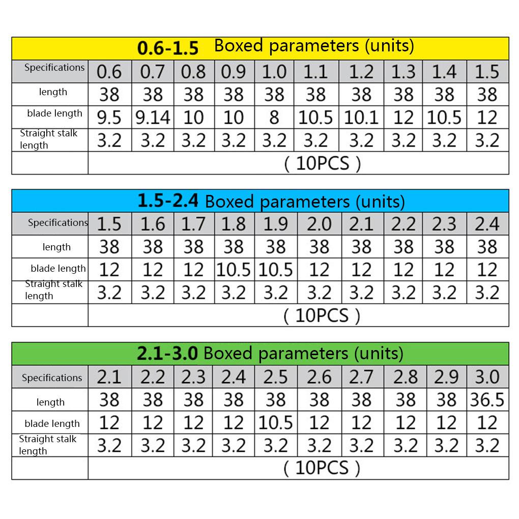 10pcs/set PCB Bits Tungsten Jewelry PCB Print Circuit Board Drill Bits Engraving Tool