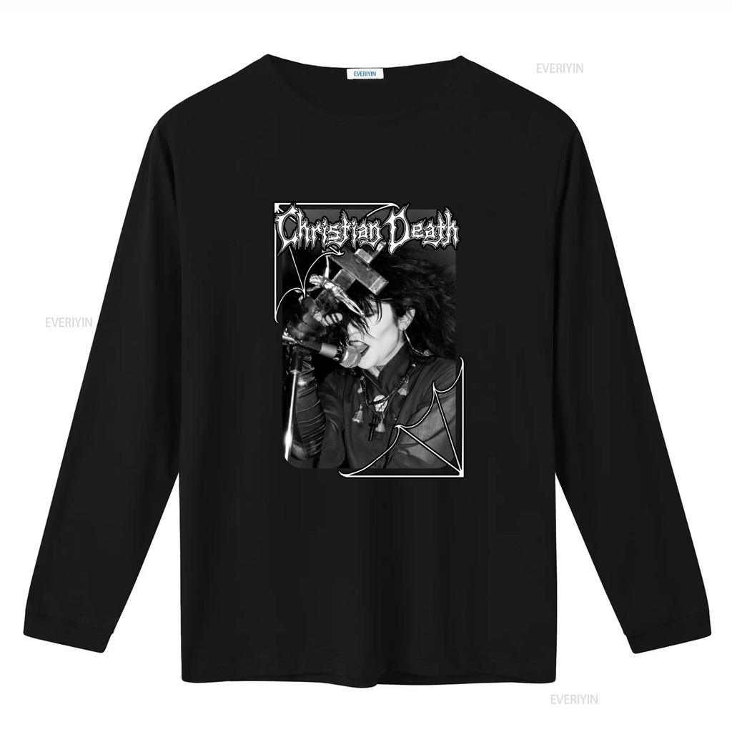 Christian Death Rozz Williams Готик Панк Рок Группа Футболка винтажная Стирка стритвир графический мужской Унисекс Мягкая Эластичная