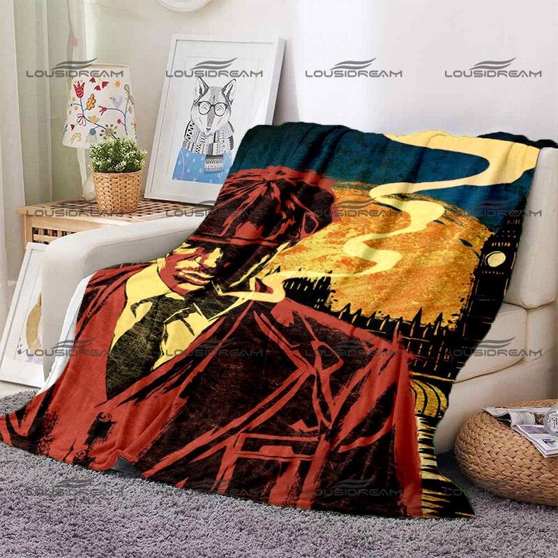Crusader Cross Pattern Blanket Templar Knights Warm Flannel Thin Blanket Portable Home Travel Office Lunch Break Blanket