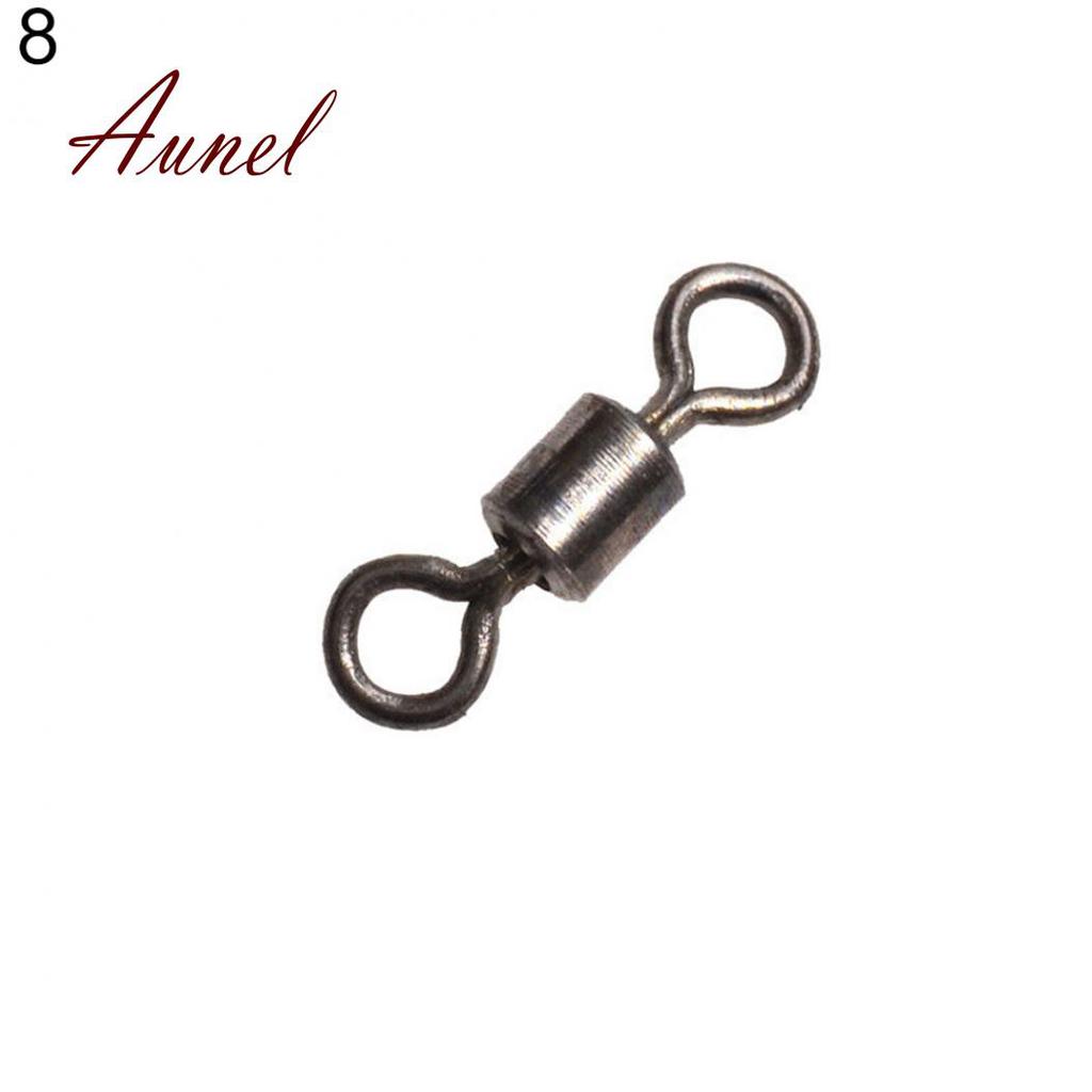 Разъём для крепления рыболовного крючка к леске. Материал медь. Цвет серебро. 50 штук в упаковке