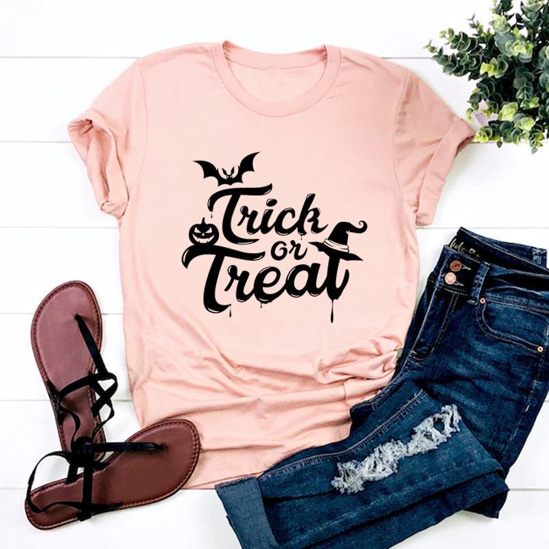 Halloween Thanksgiving Hexenbiest Print ShortSleeved TShirt Aesthetic Graphic Harajuku Top for Women
