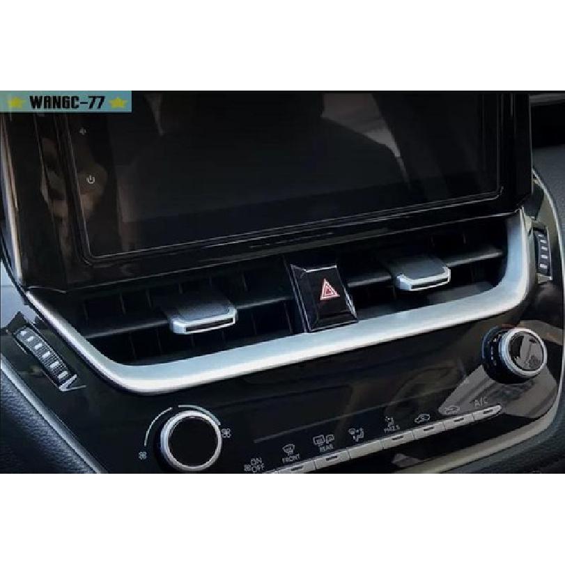 Dashboard Center Air Vent Trim Matte Silver 1pcs For Toyota Corolla -
