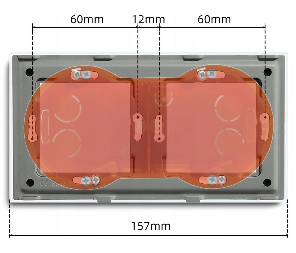 BLACK 2-field PVC frame for the RTX SH system