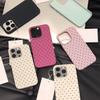 Применимо к iPhone17 ProMax полноэкранный чехол для мобильного телефона из кожи с рисунком в горошек 17/16 большое отверстие 14 простой волос