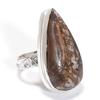 Silverleaf Jasper Gemstone 925 Sterling Silver Jewelry Ring Size 9.5 SU-10933