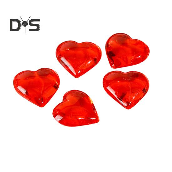 250 шт. акриловых сердечек из искусственного кристалла, полупрозрачных в форме сердца, наполнителей для ваз с искусственными драгоценными камнями для самостоятельного украшения стола на День святого Валентина, свадебной вечеринки