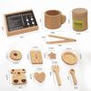 Деревянные ролевые игры, еда, кухонные игрушки, печенье, кофе, послеобеденный чайный сервиз, детские домашние игры, развивающие кулинарные игры, игрушки для девочек