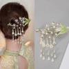 Korean Tassel Hair Claws Exquisite Metal Flower Hairgrips  For Women Girls Hair Accessories