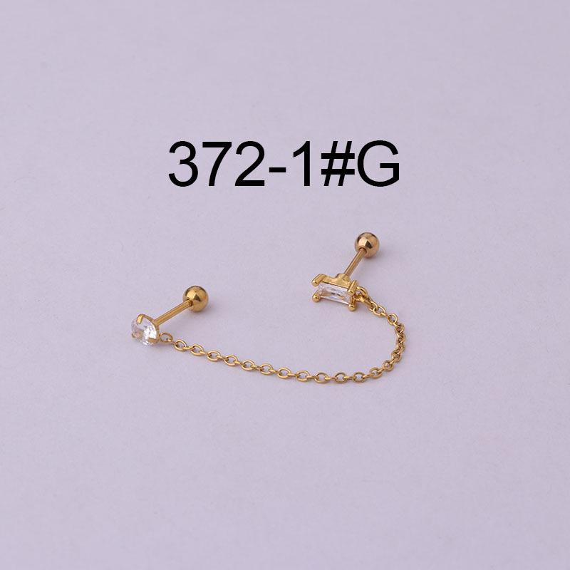 Тонкий стержень из нержавеющей стали, серьги-пусеты для двойного прокола хряща уха, корейский стиль