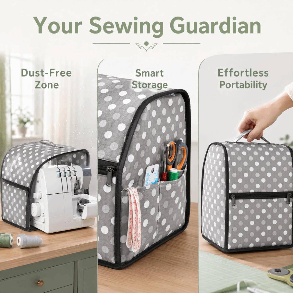 Dustproof Overlock Machine Protective Cover Protective Case for Singer/Brother Home Sewing