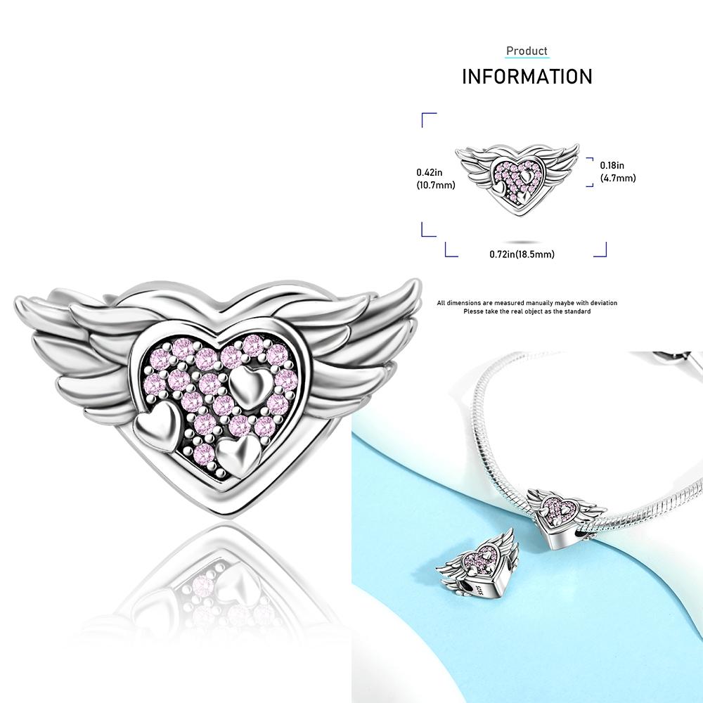 Медный Шарм-Подвеска в Форме Сердца Любовь Дом Матери Семья Подходит для Браслета Ювелирные Изделия Ручной Работы DIY Подарки