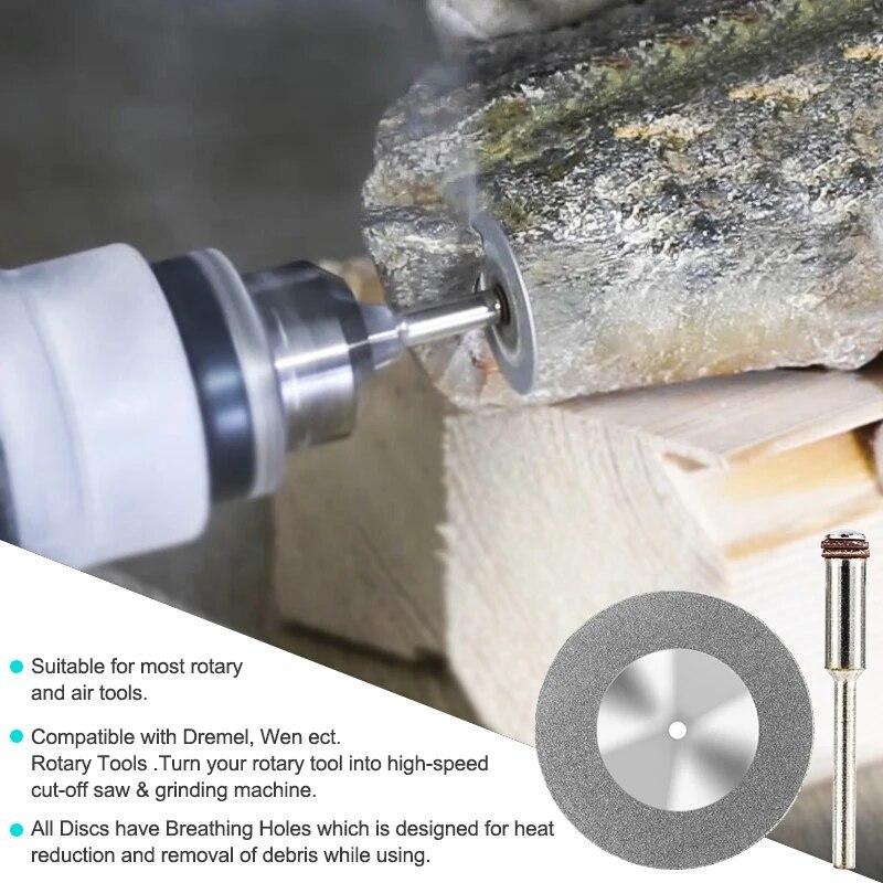 Алмазный диск отрезной диск дисковая пила вращающийся инструмент дисковая мини дрель дерево камень пластик стекло керамика острый отрезной резак