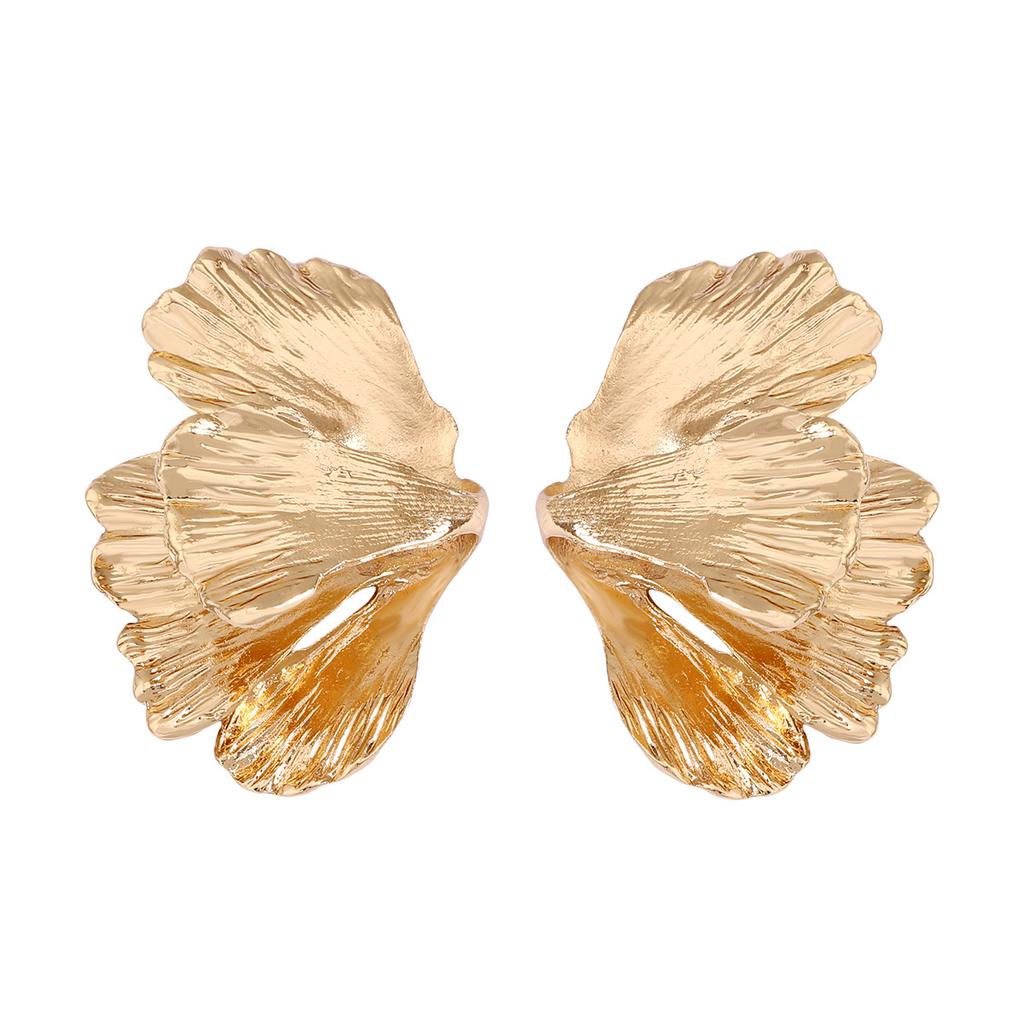 Exaggerated Retro and Individualistic Alloy Flower Earrings, Fashionable, Creative and High-quality Earrings