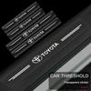 Car Threshold Sticker Scratch Resistant Transparent Film Protector For Prado Aqua Hilux Rav4 Camry Prius TRD Venza GR
