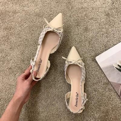 Прозрачные каблуки, бежевые босоножки на каблуке, удобные туфли с пряжкой на ремне для женщин, средние летние черные босоножки для девочек, закрытые средние с острым носком