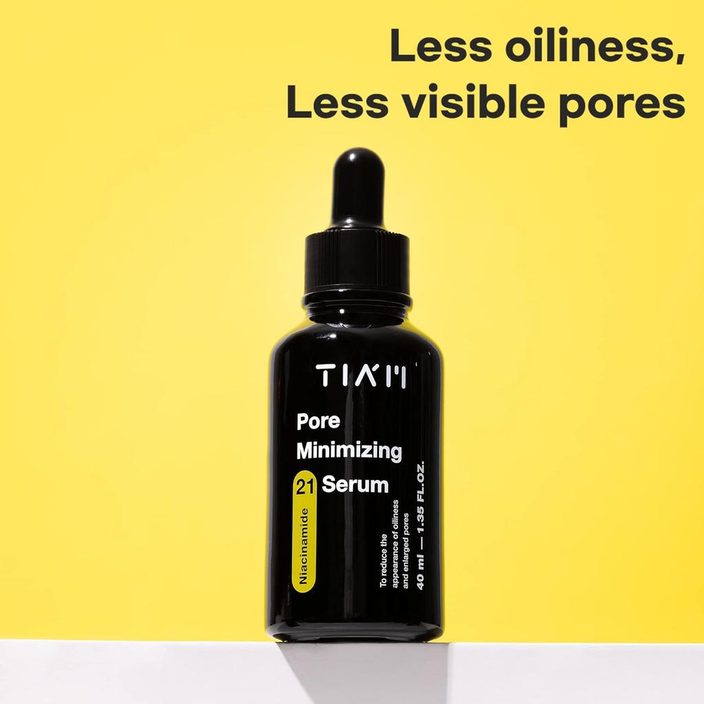 TIAM Pore Minimizing 21 Сыворотка, ниацинамид 20%, цинк 1%, сыворотка для обесцвечивания, сыворотка для сужения пор, 40 мл / 1,35 жидких унций