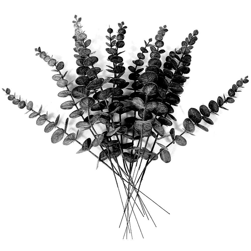 Домашний декор Реалистичная зелень Листья Цветочная композиция Искусственные растения эвкалипта Ветки