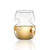 2pcs Creative Stemless Wine Glass (11.8oz Each), Featuring Innovative Spiral Aeration Design, Red White Wine Glasses.